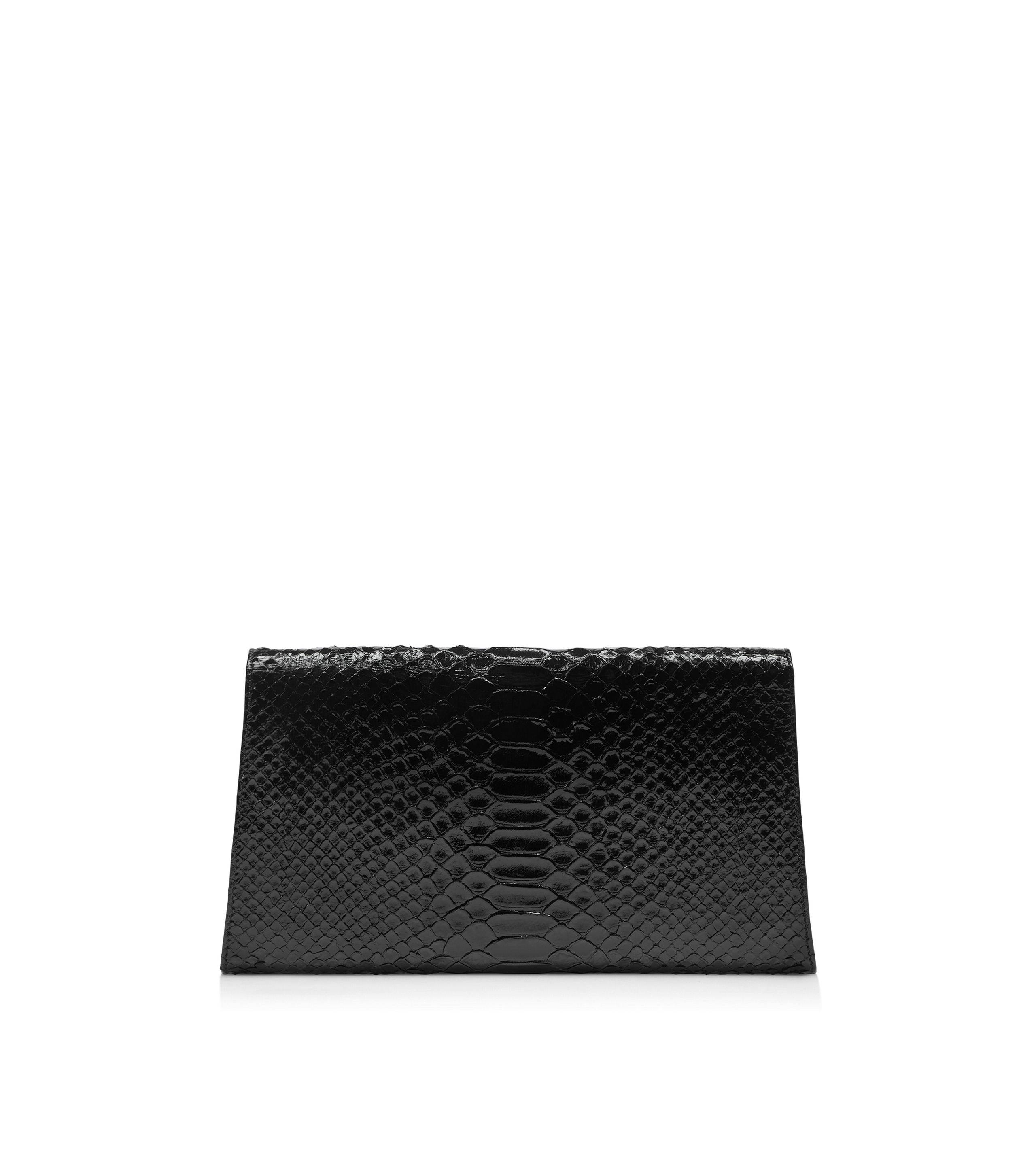 STAMPED PYTHON LEATHER NOBILE CLUTCH - 3