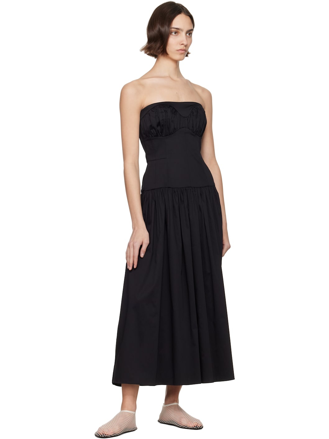 Black Lauryn Midi Dress - 4
