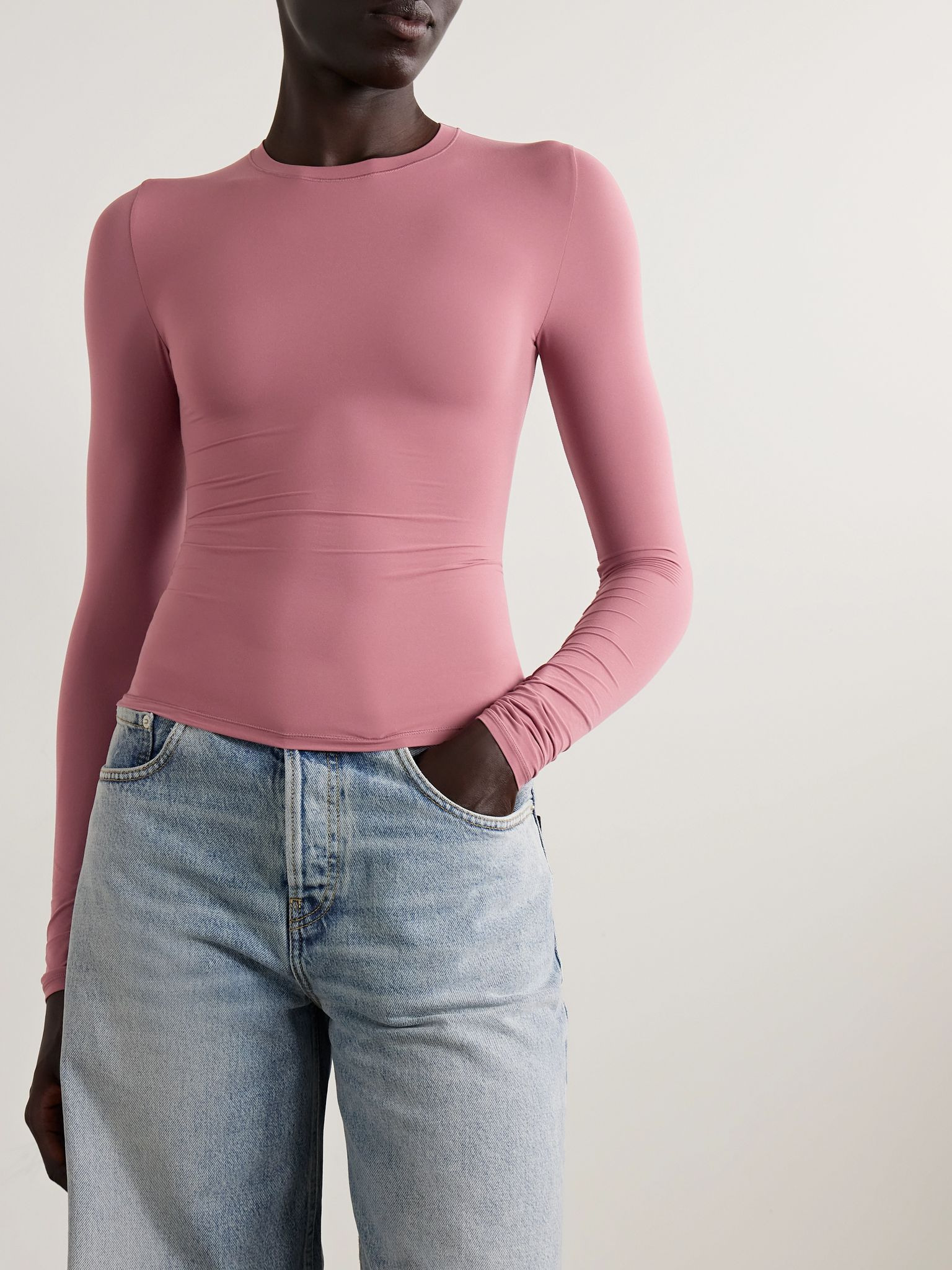 Fits Everybody Long Sleeve T-shirt - Beet Magenta - 2