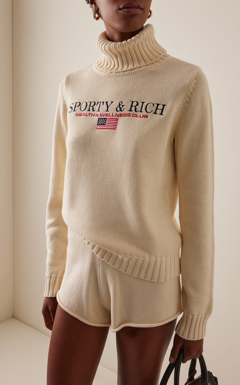 Nautical Knitted Cotton Sweater ivory 3