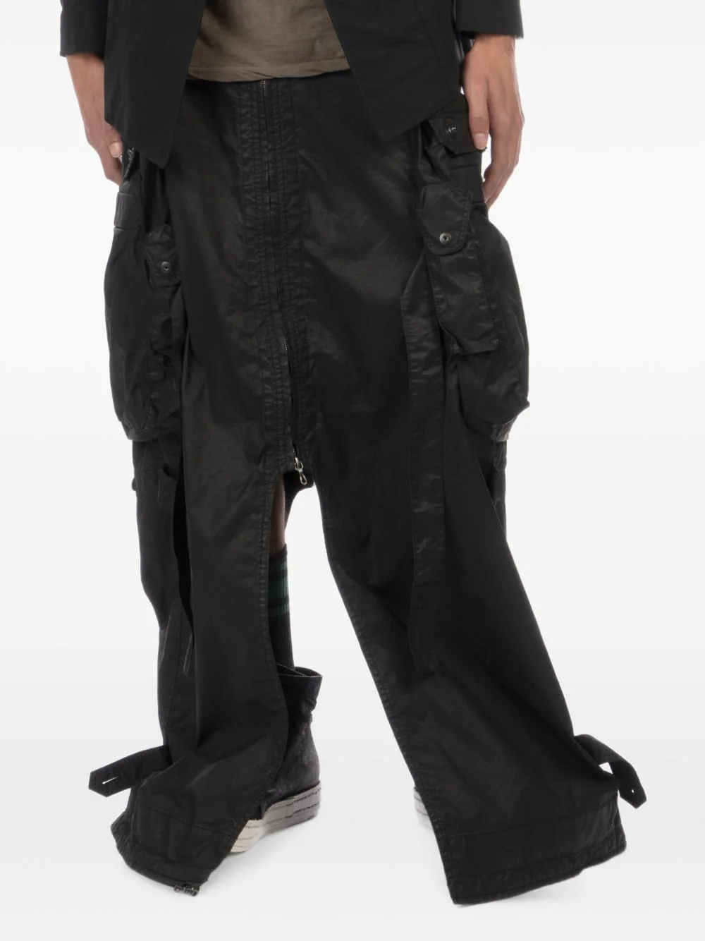 Gas Mask woven asymmetric skirt - 1