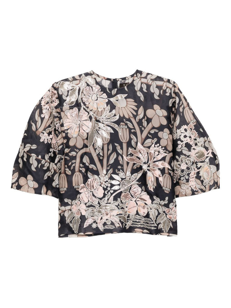 floral-print blouse 1