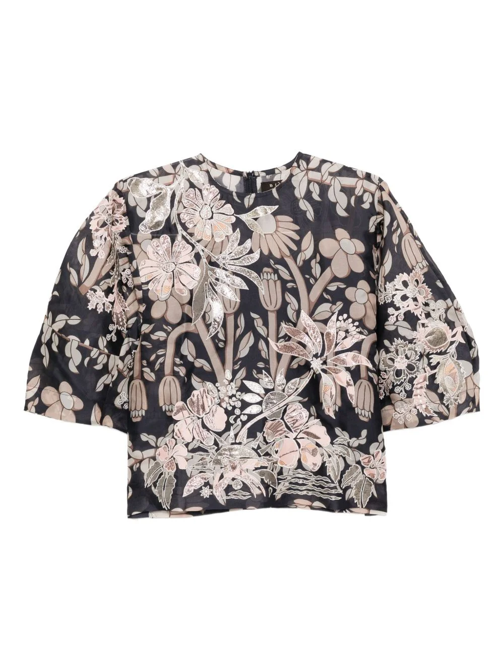 floral-print blouse - 1
