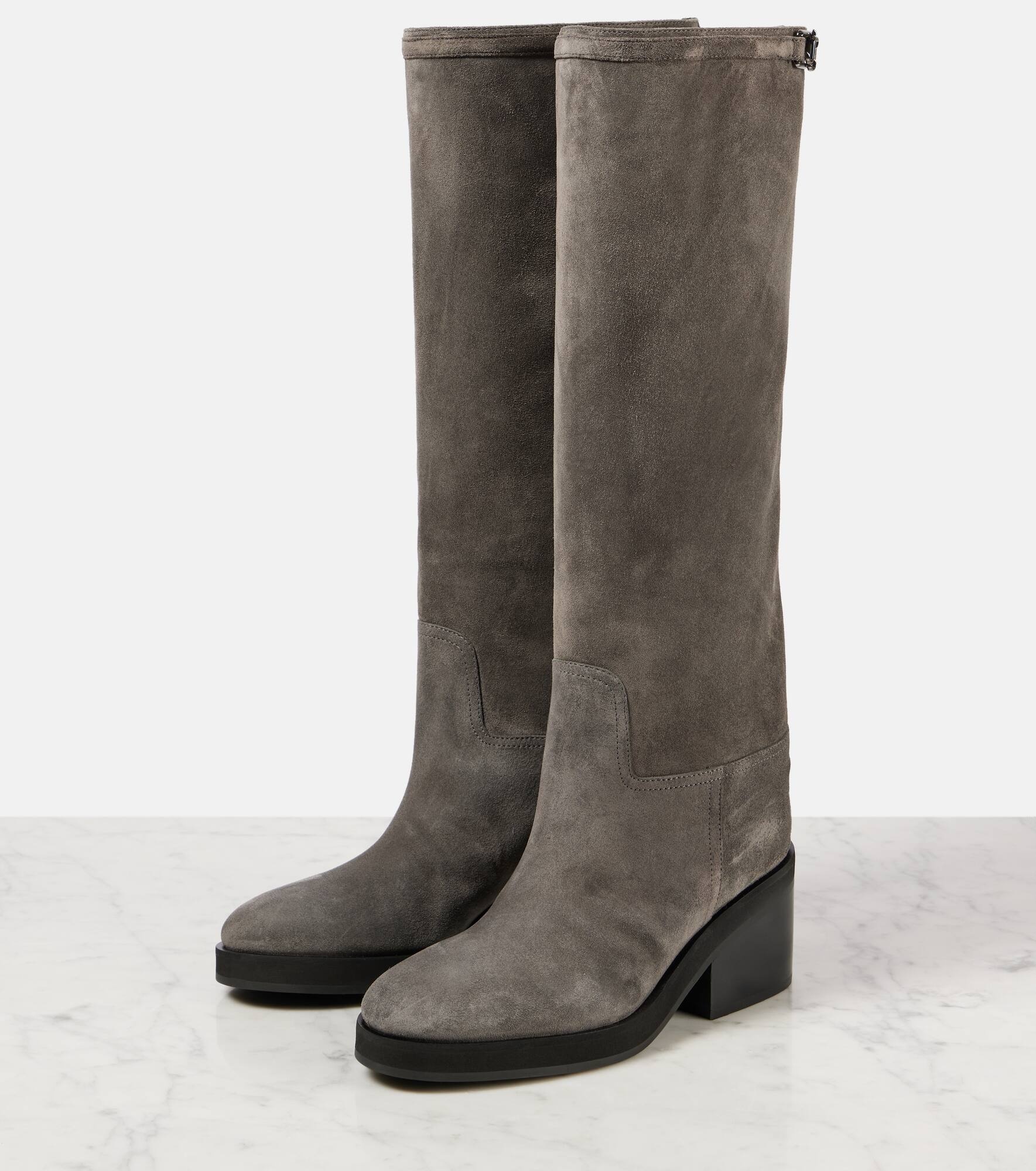 Yasmin 70 suede knee-high boots - 4