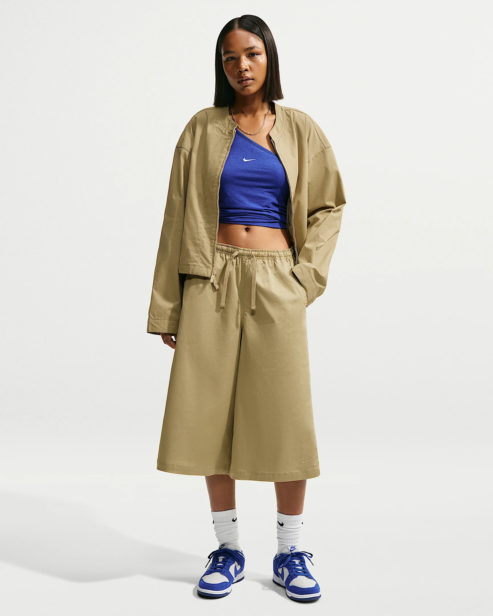 Nike Sportswear Women's Oversized Mid-Rise Parachute Shorts - 1