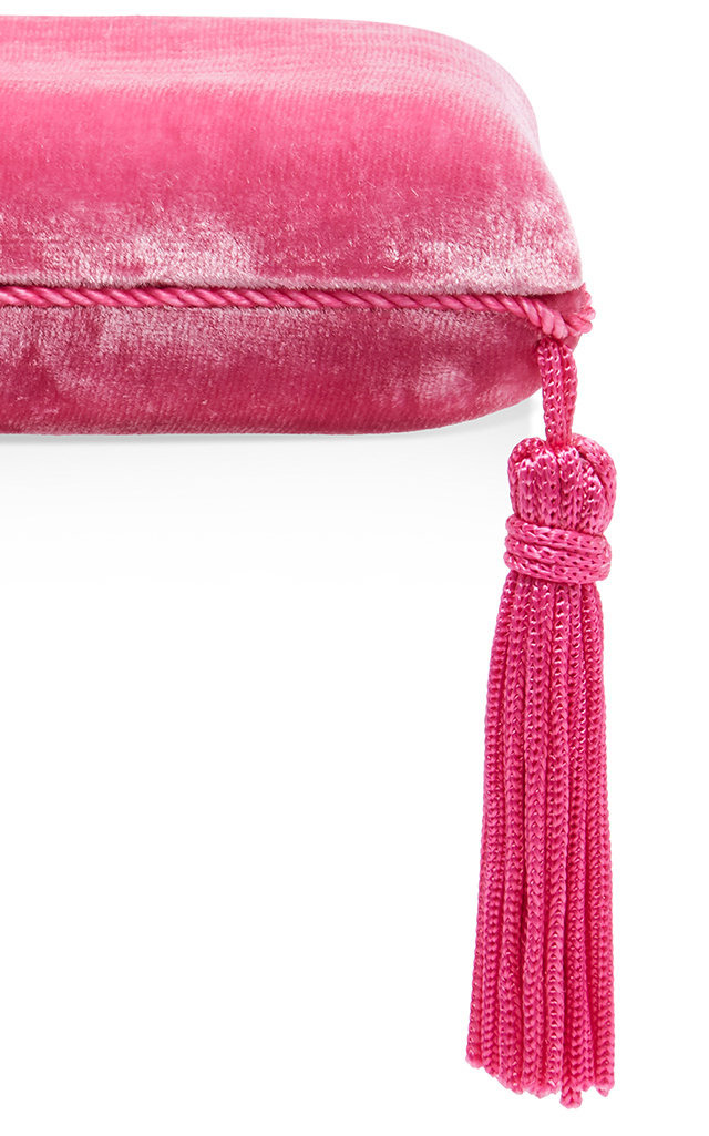Tasseled Velvet Jewelry Box pink - 5