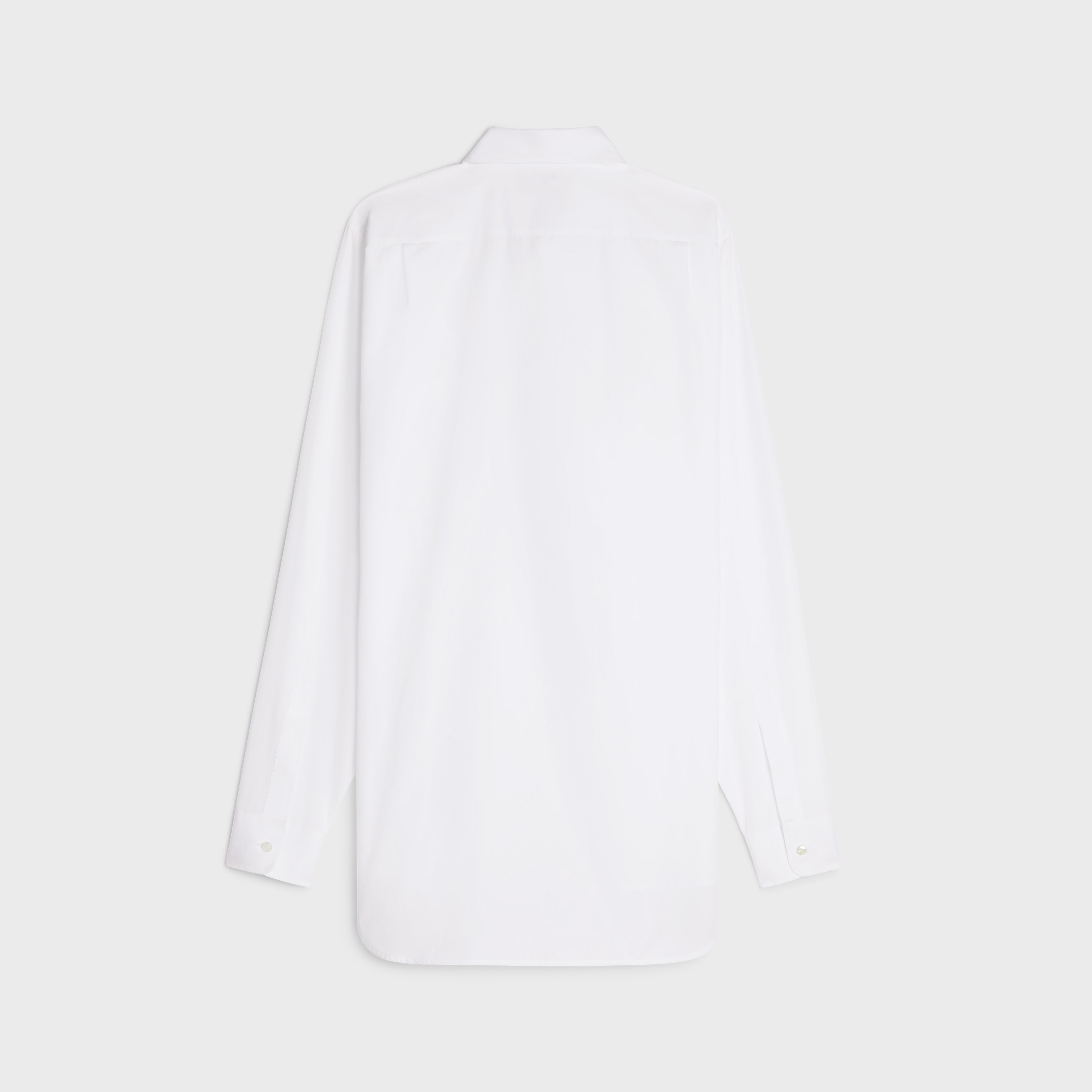 loose shirt in cotton poplin - 2