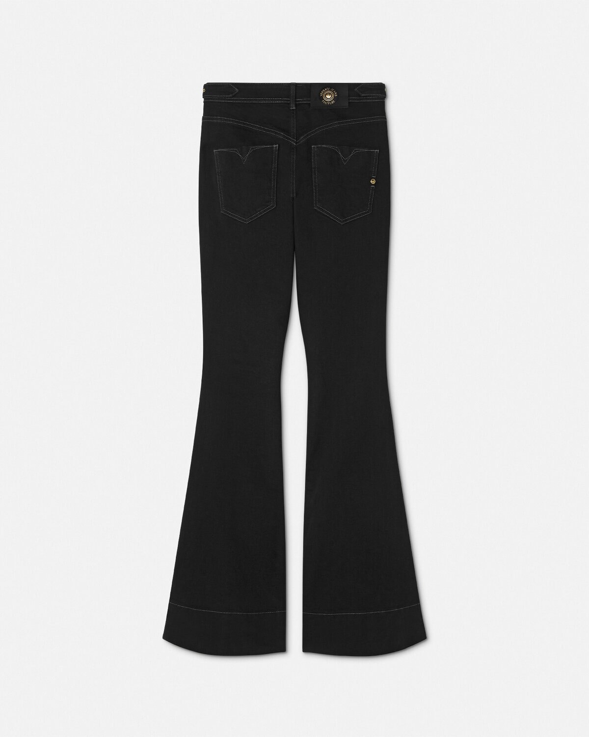 Baroque Buckle Flared Jeans - 3