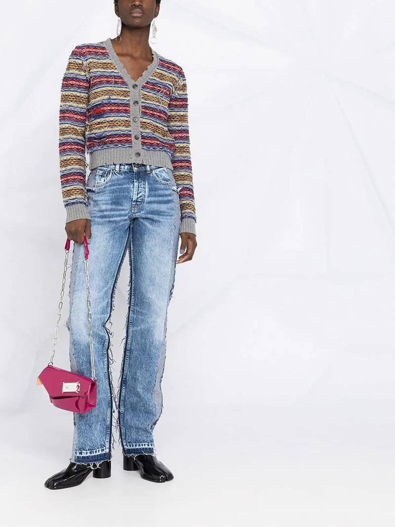 Maison Margiela panelled high-rise jeans outlook