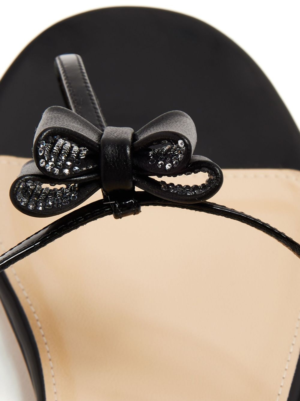 bow-detail leather sandals - 4