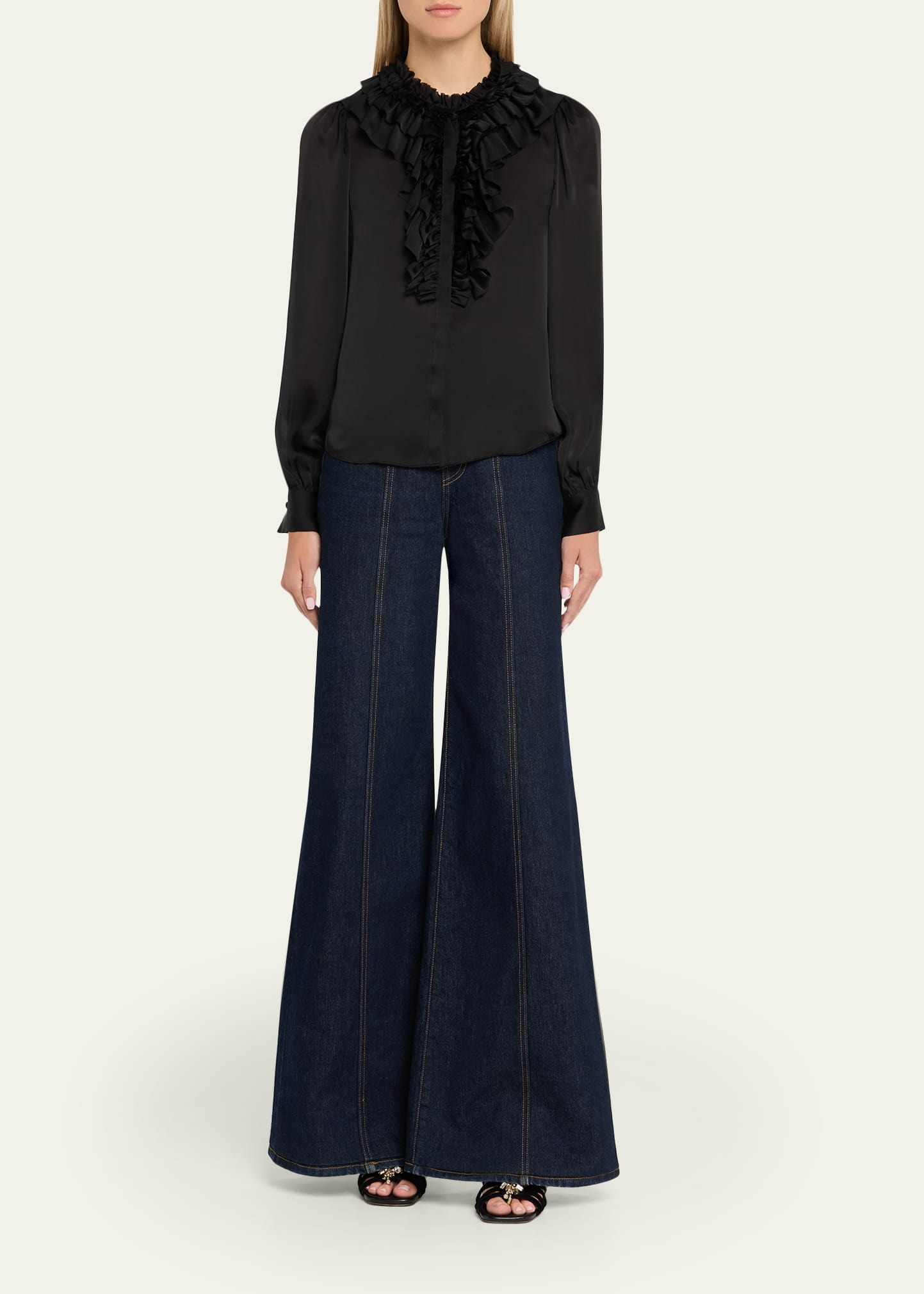 Rouen Ruffled Silk Blouse - 2