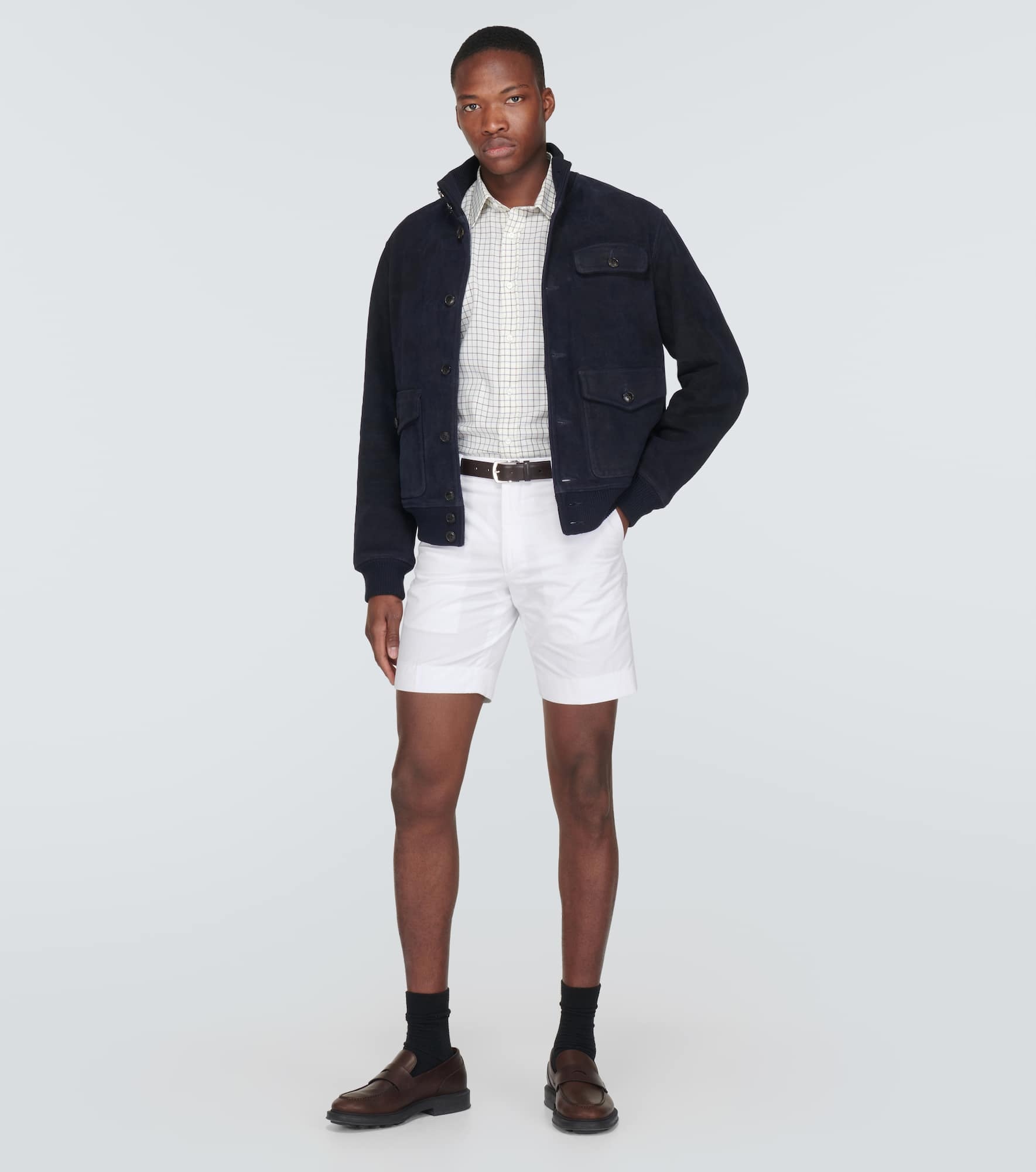 Cotton-blend shorts - 2