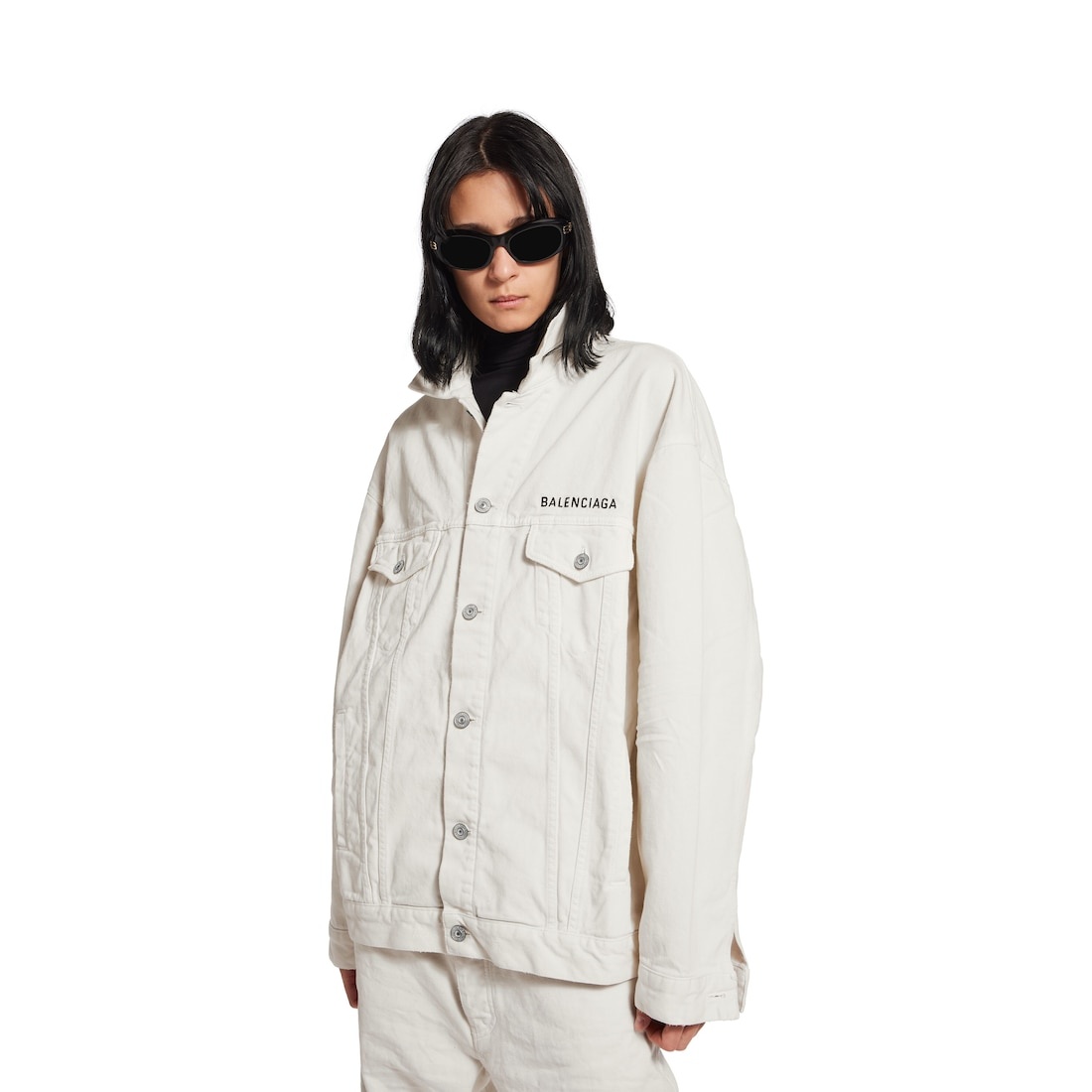Denim Jacket Regular Fit in White - 6