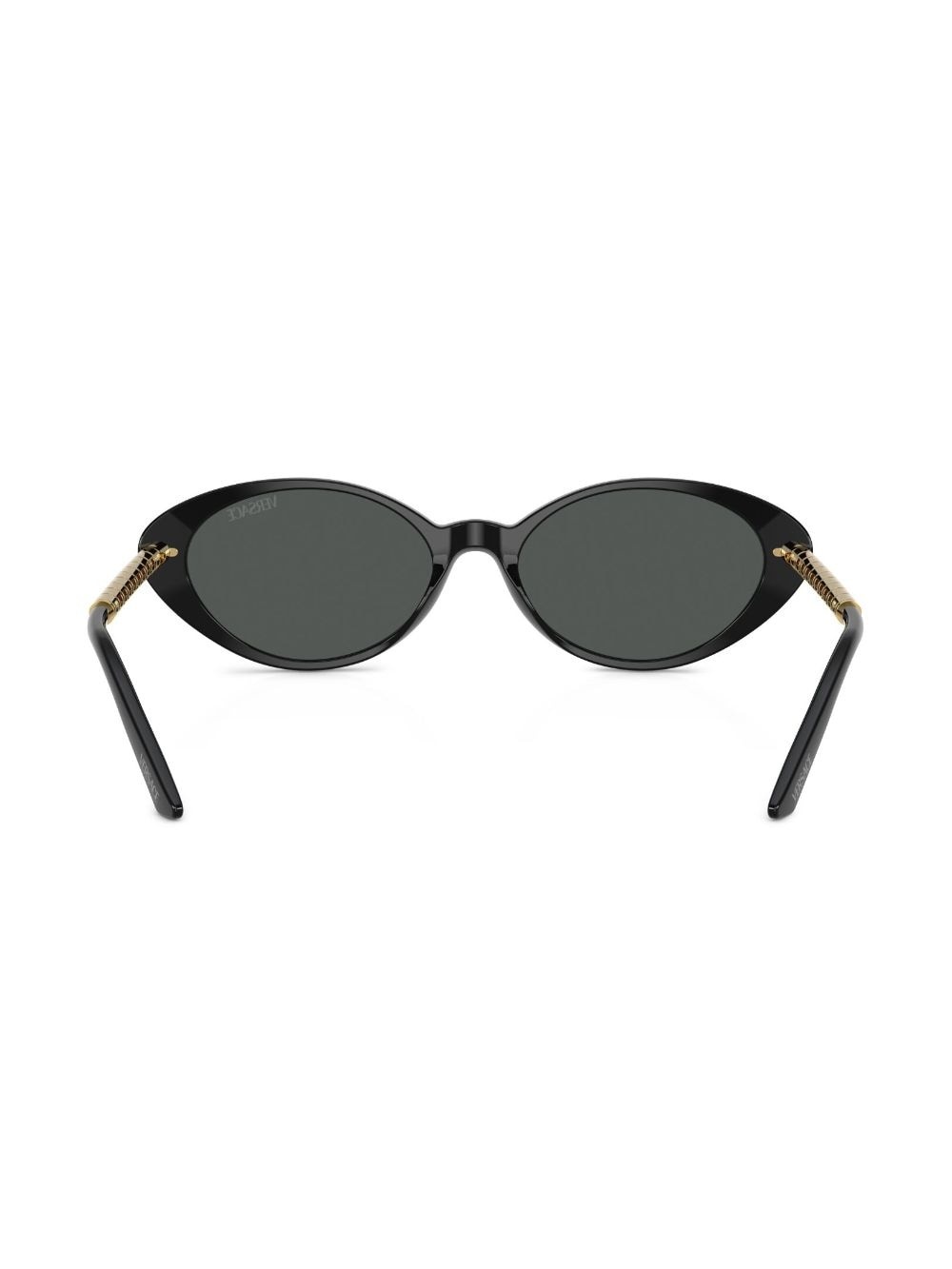 Greca-detail cat eye-frame sunglasses - 4