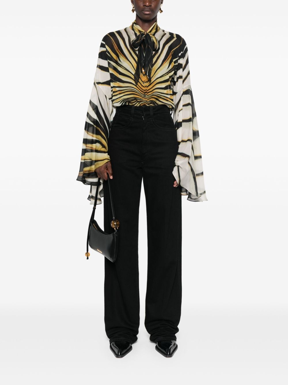 abstract-print shirt - 2