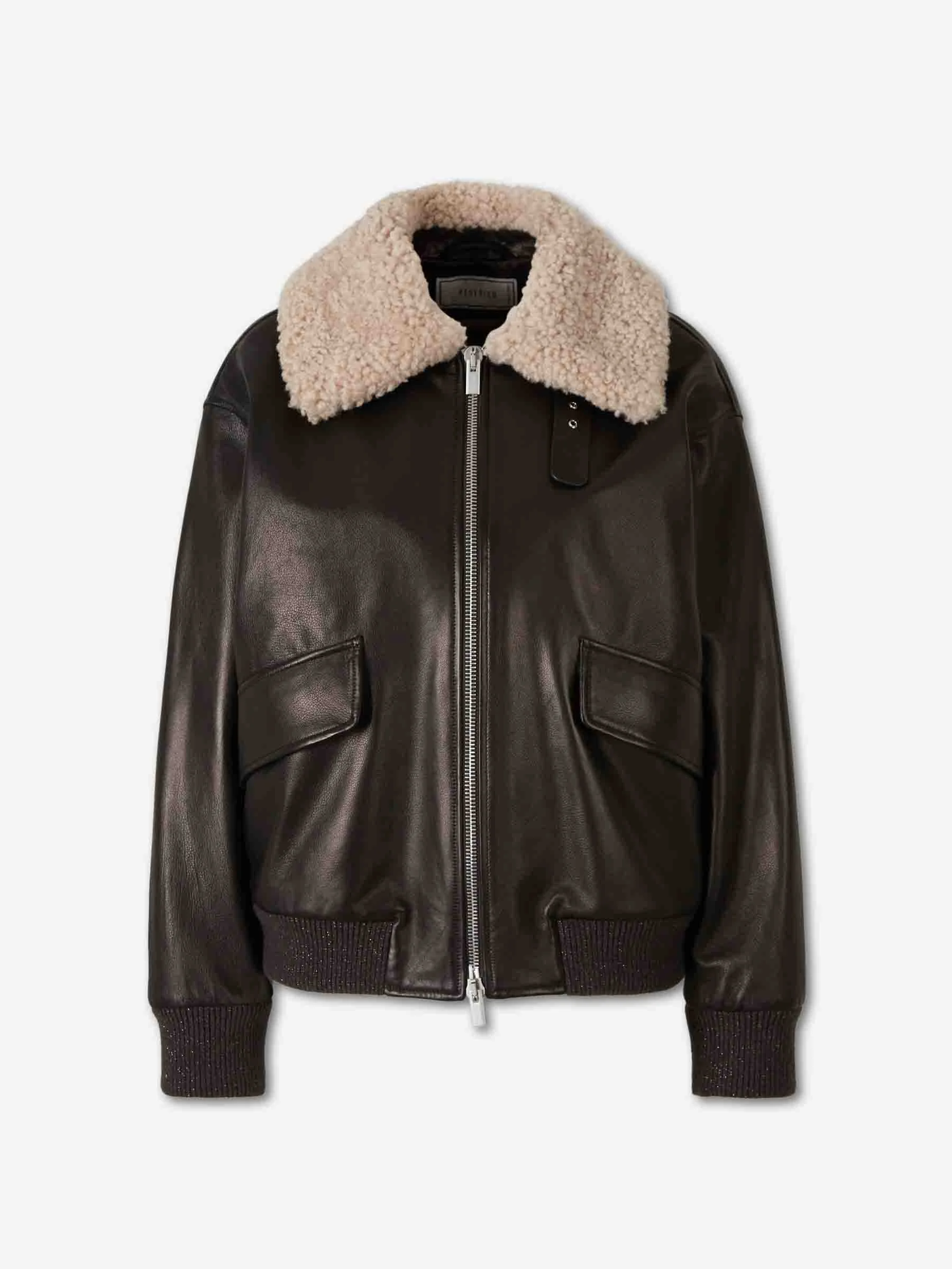 AVIATOR LEATHER JACKET - 1