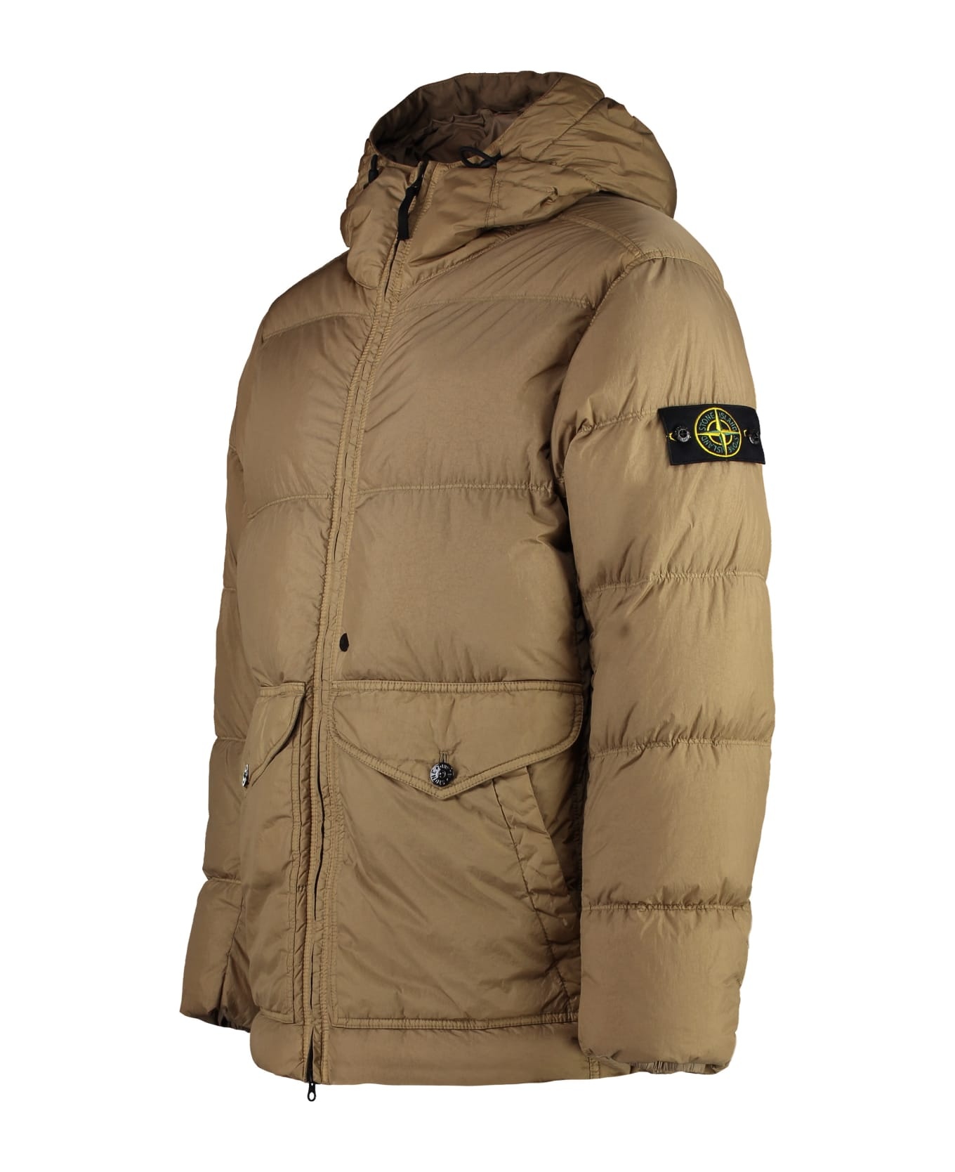 Hooded Nylon Down Jacket - 3