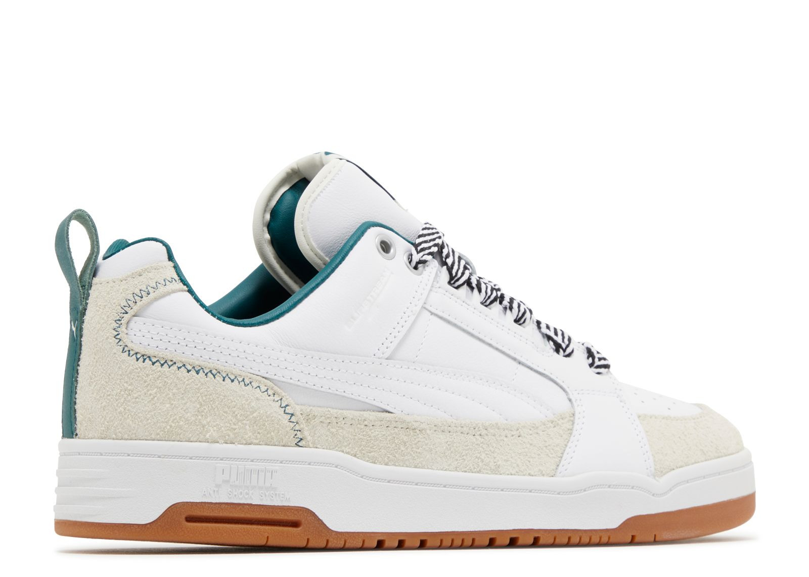AMI X SLIPSTREAM LO 'WHITE GREEN GUM' - 3