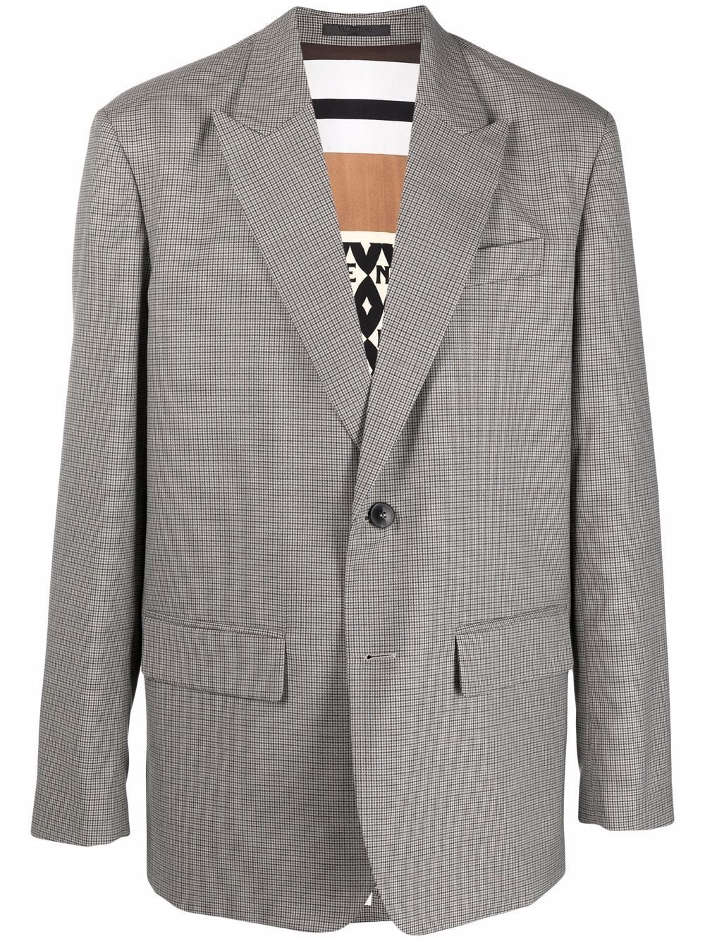 peak-lapel single-breasted blazer - 1