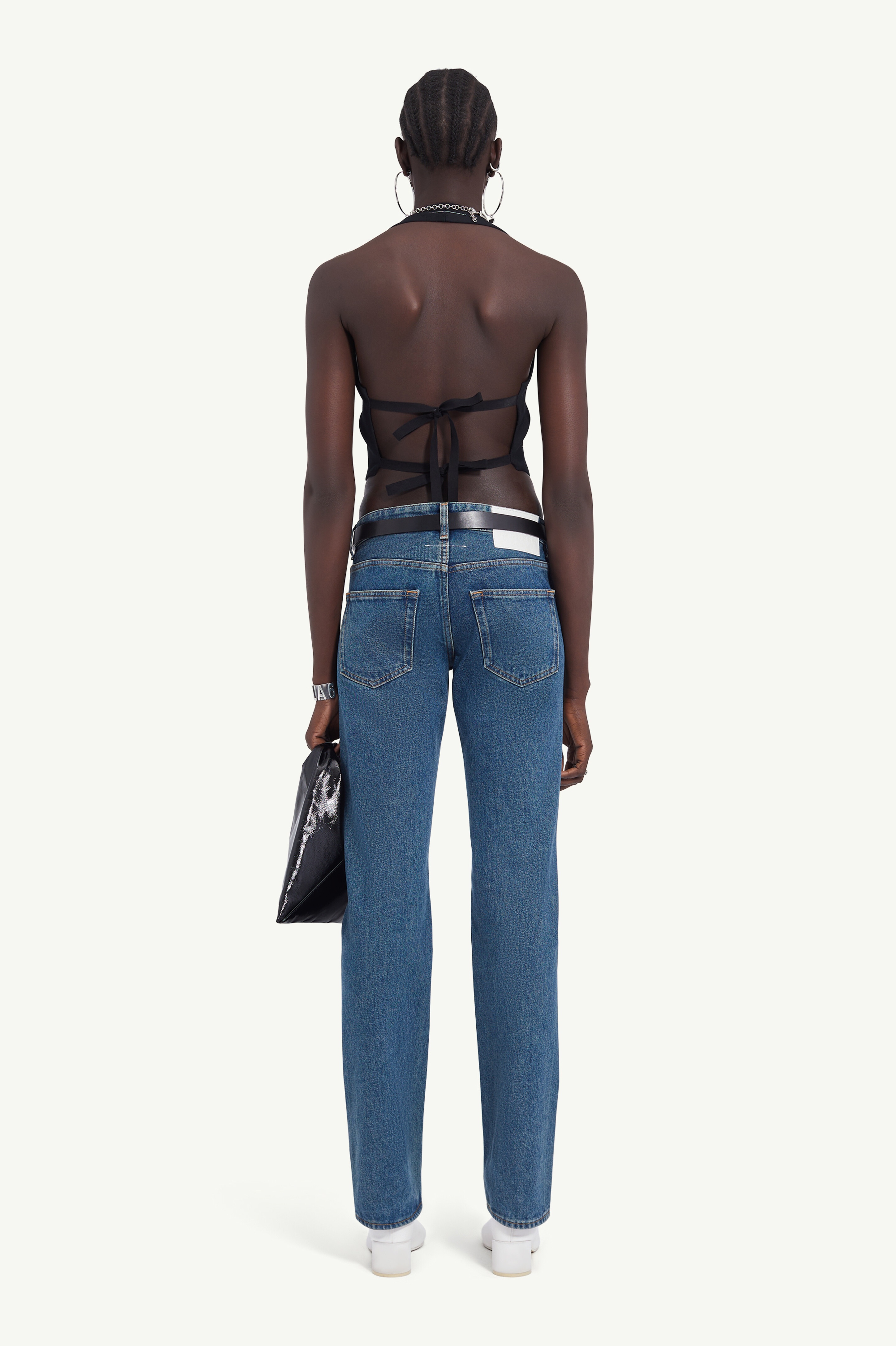 Low-rise straight leg jeans - 4