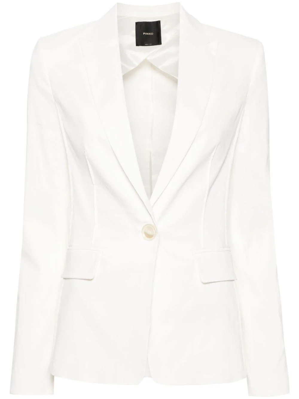 Ghera linen-blend blazer - 1