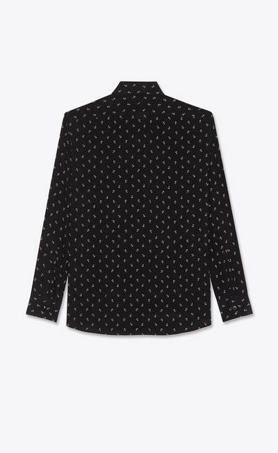 SAINT LAURENT anchor shirt in crepe de chine outlook