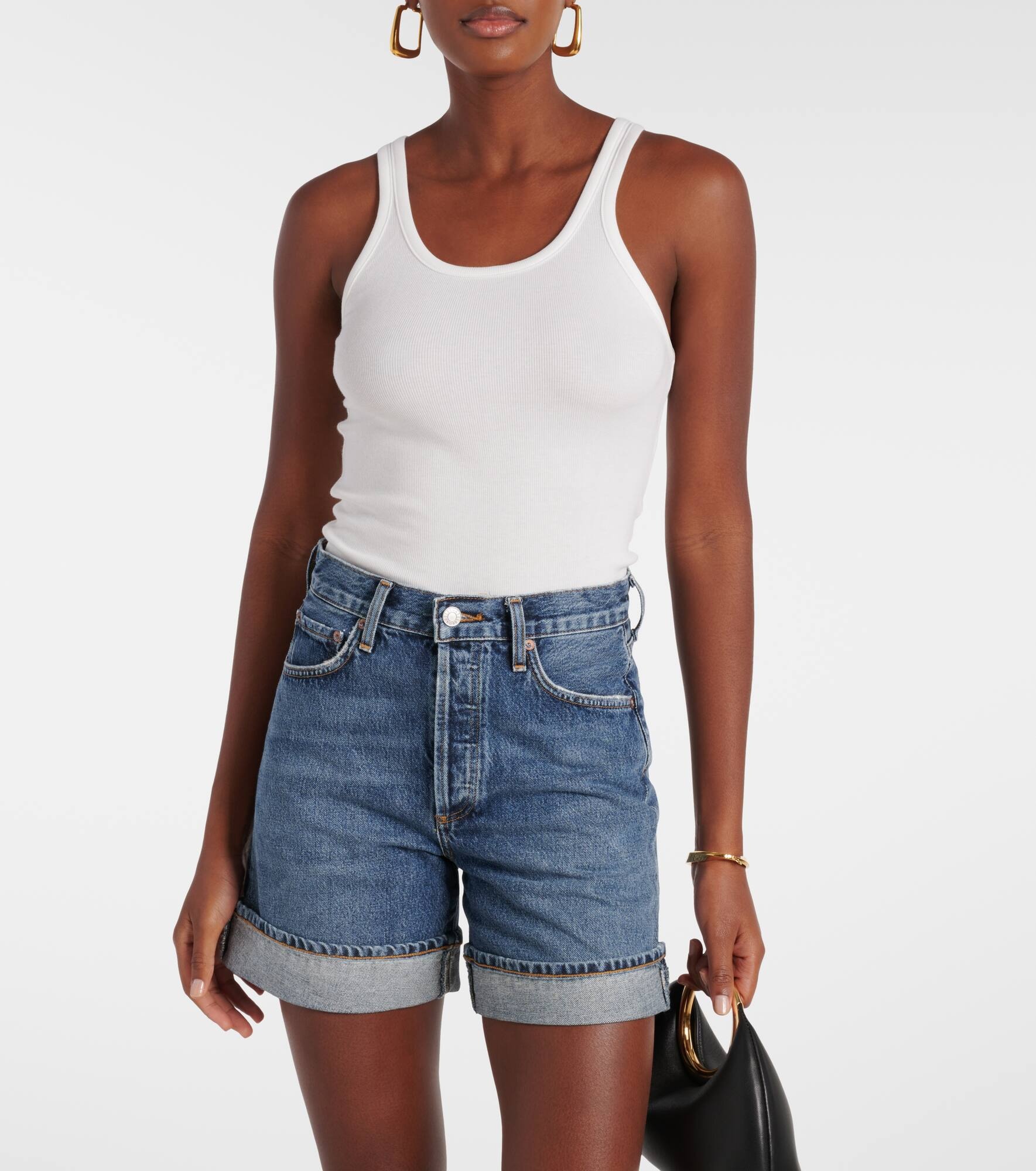 Dame high-rise denim shorts - 5