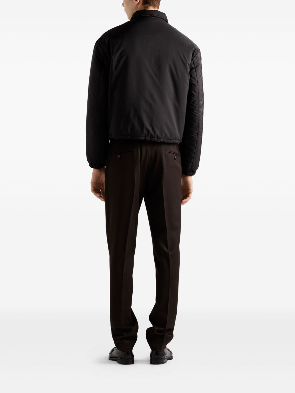 triangle-logo padded jacket - 3