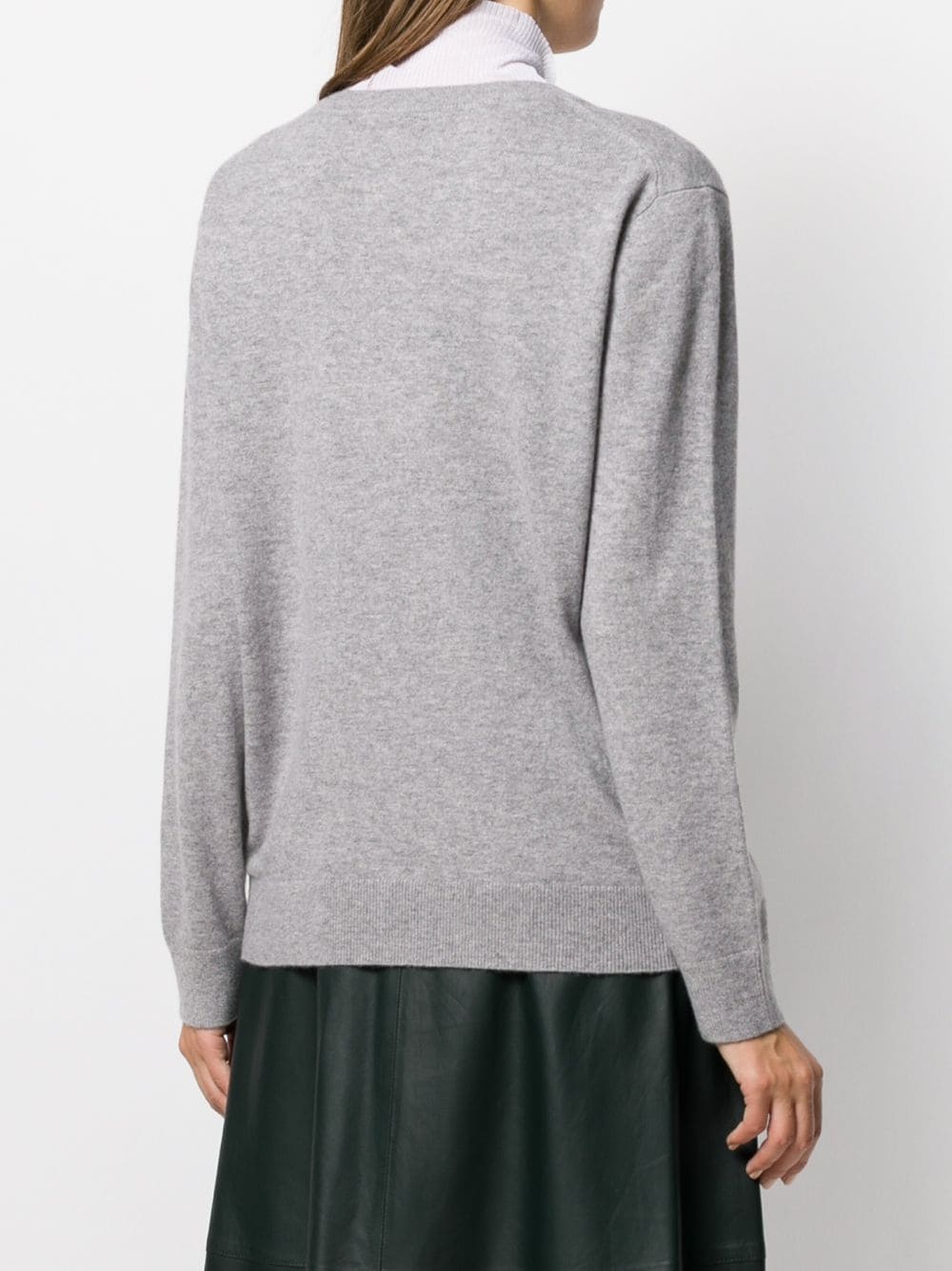 cashmere v-neck jumper - 4