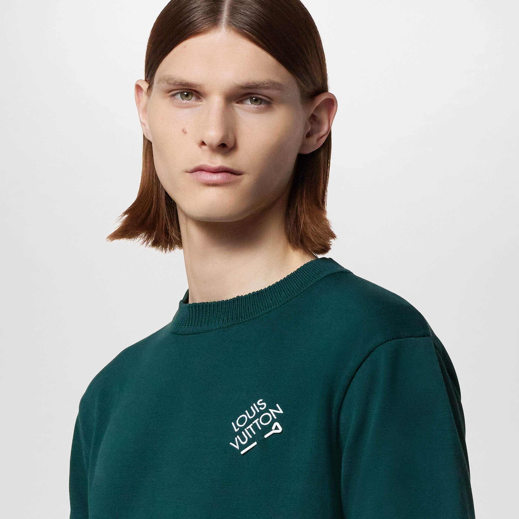 Signature Short-Sleeved Cotton Crewneck - 2