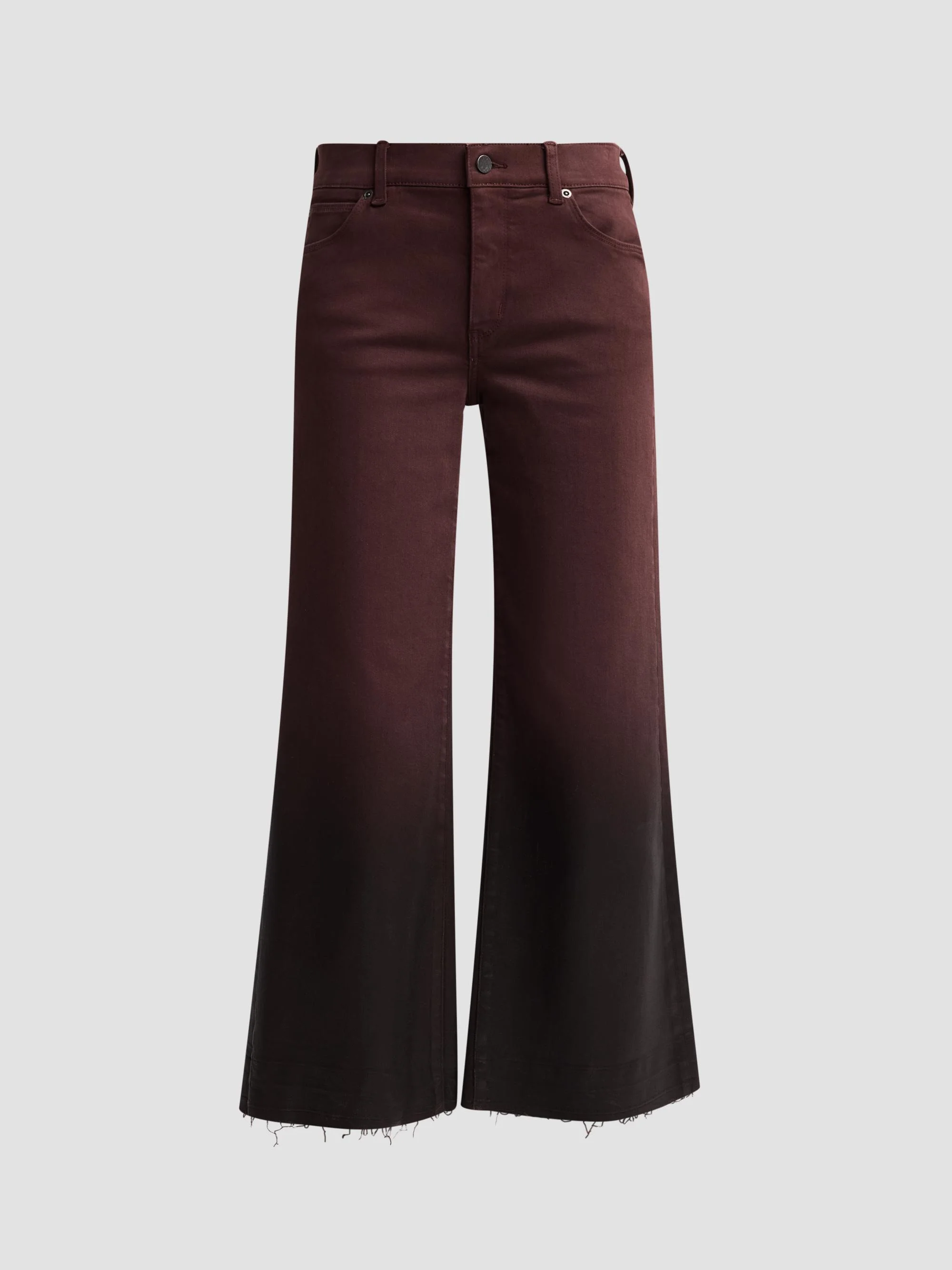 Women's Rafaella Ombré Flared Crop Jeans - Carob - 1