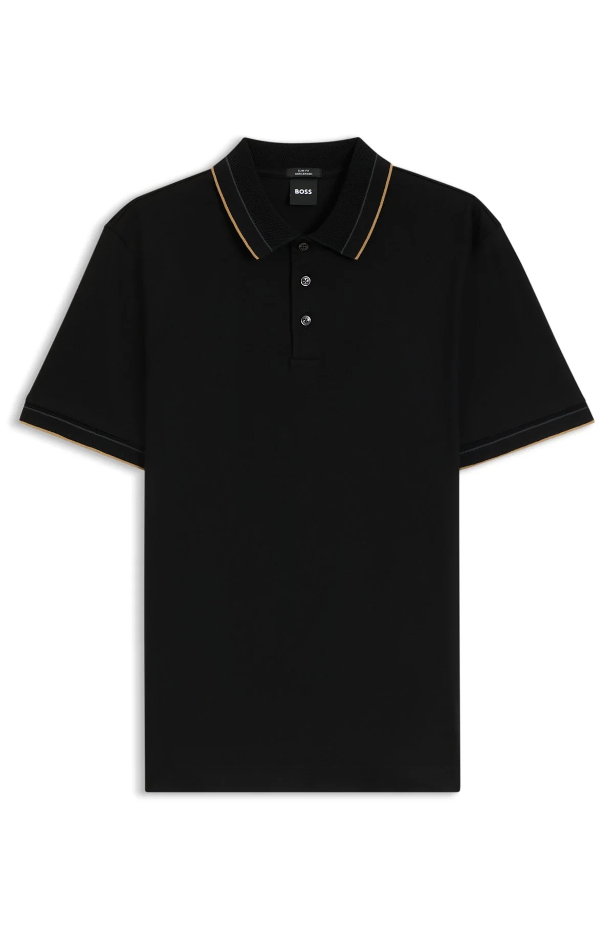 SLIM-FIT POLO SHIRT IN MERCERIZED COTTON - 1