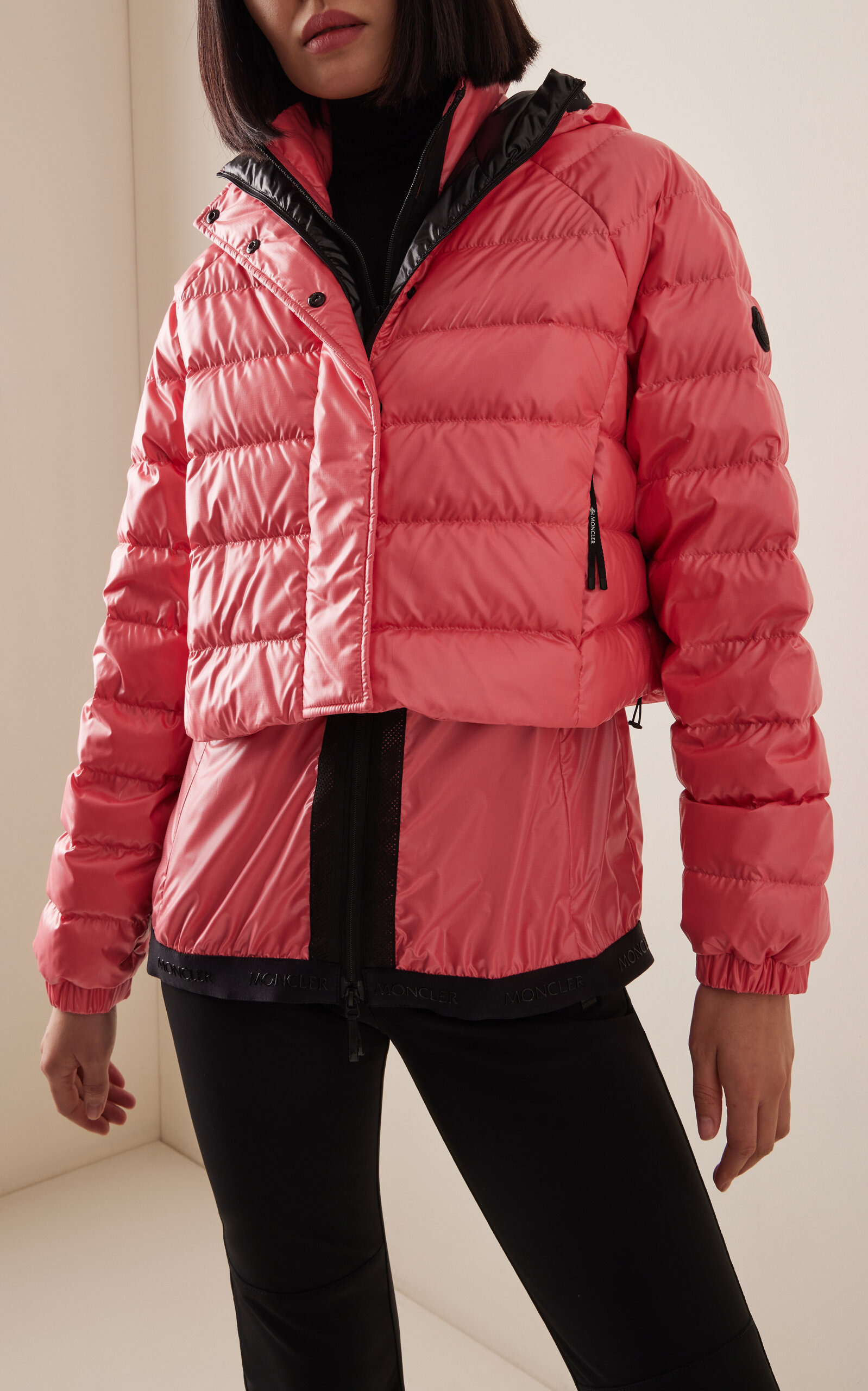 Criseide Hooded Ripstop Puffer Jacket pink - 3