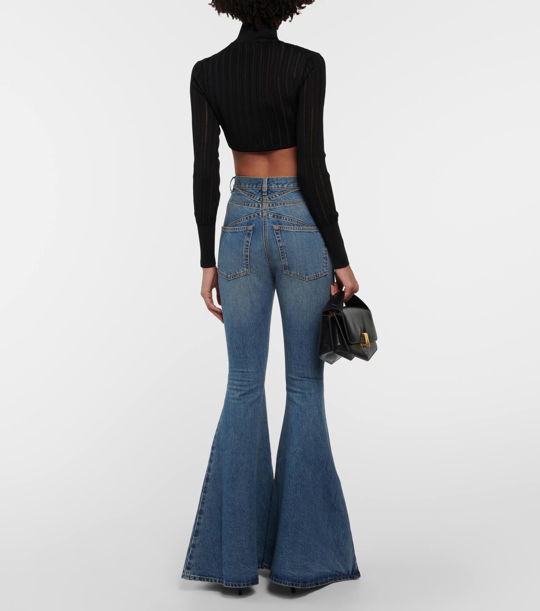Ribbed-knit cropped cardigan - 3