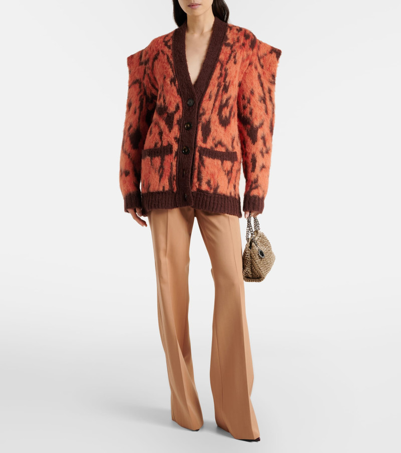 Stella McCartney Falabella Small velvet tote bag outlook