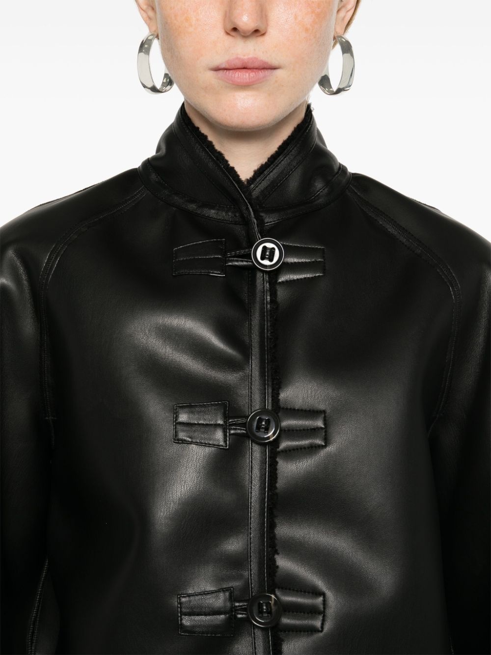 faux-shearling jacket - 6