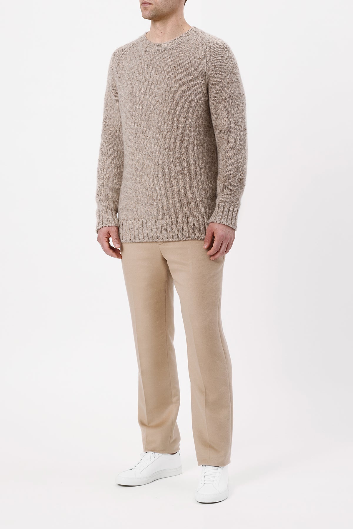 Sebastian Pant in Camel Winter Silk - 3