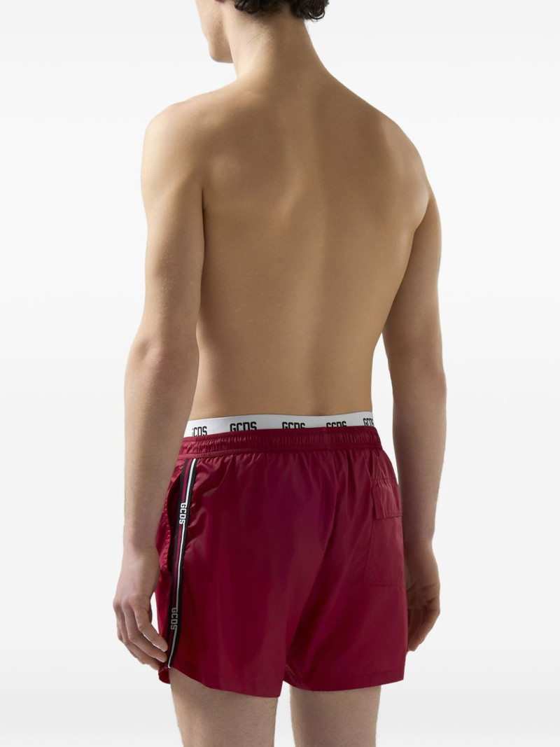 logo-tape short swim shorts 4
