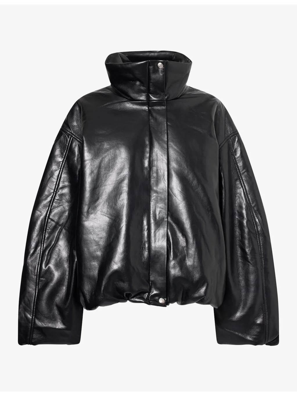 Cyrus Boxy-Fit Leather-Blend Jacket - 1
