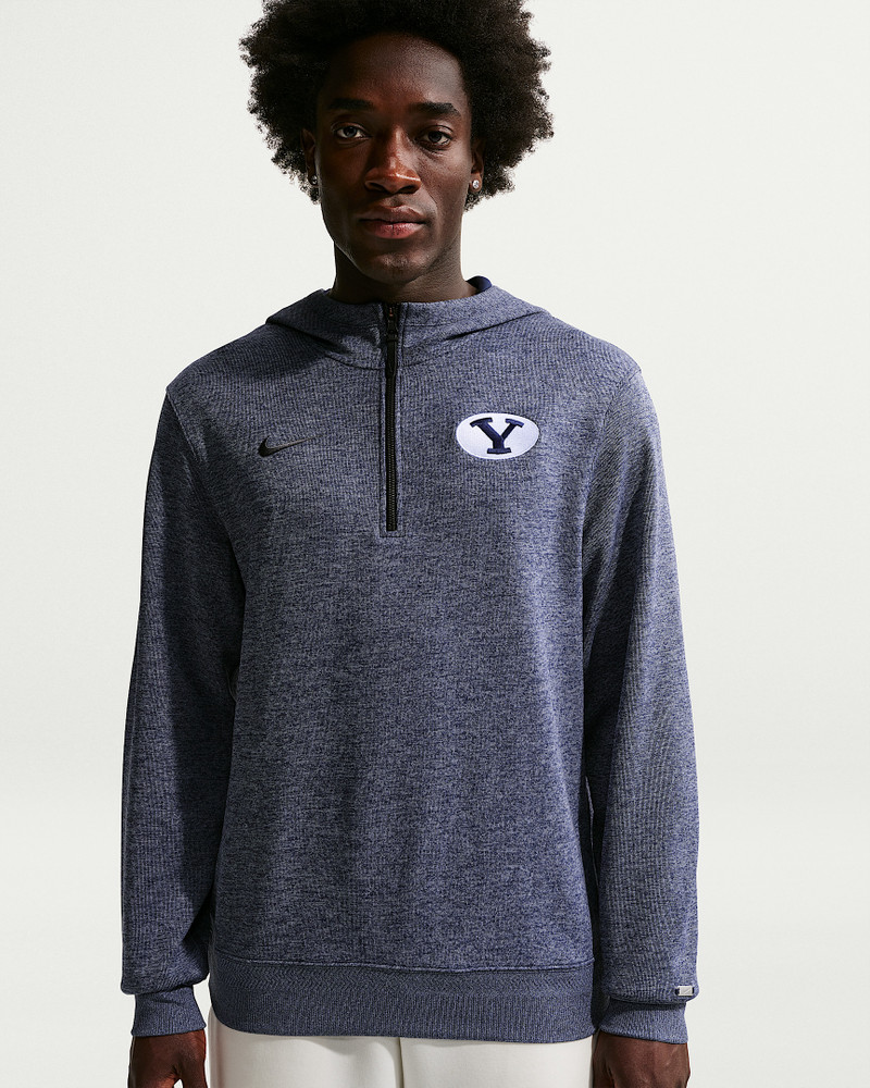 BYU Cougars Nike NCAA Men's Basketball Coaches' Pullover Hoodie 1