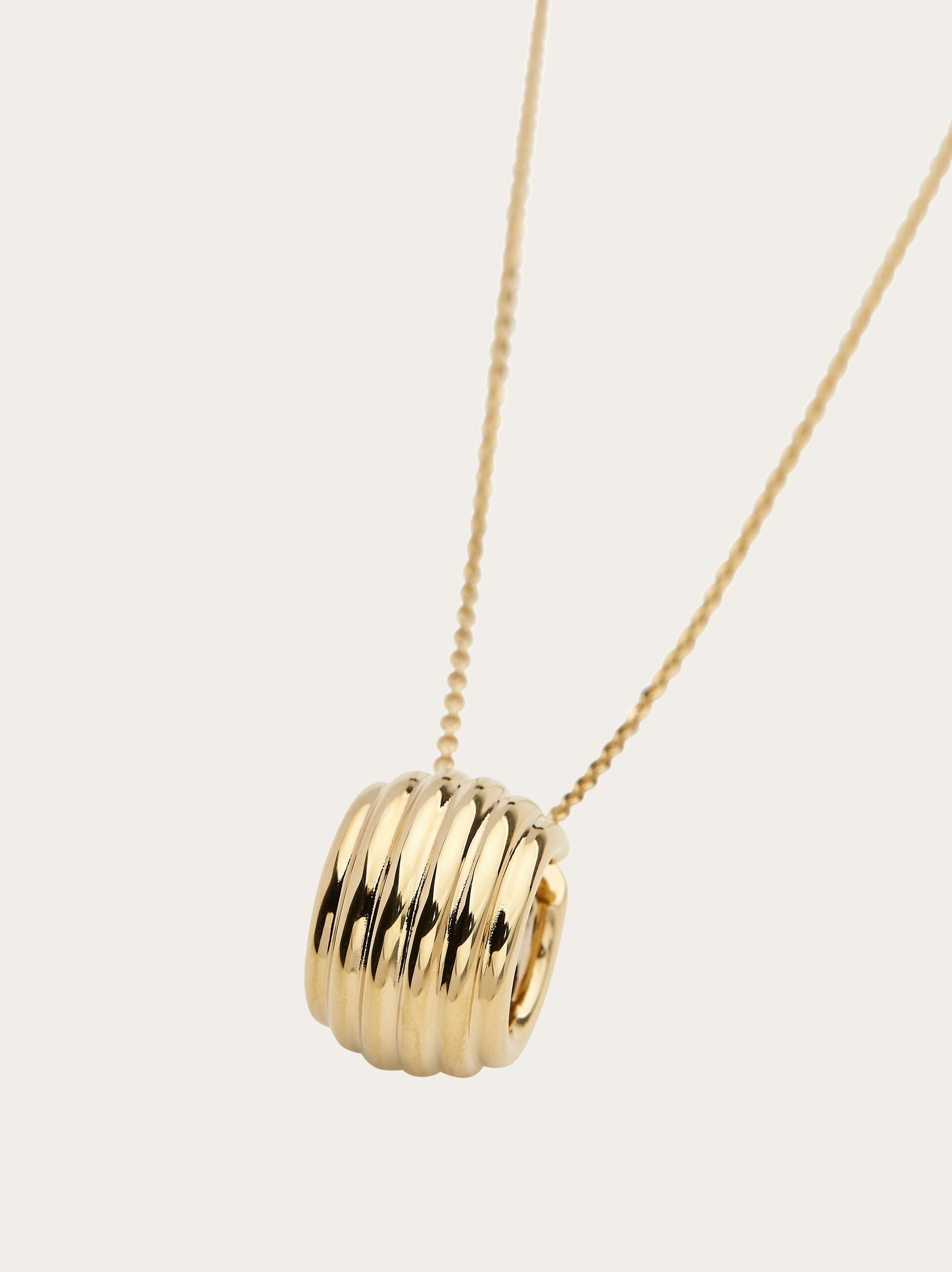 Asymmetric Gancini pendant necklace - 2