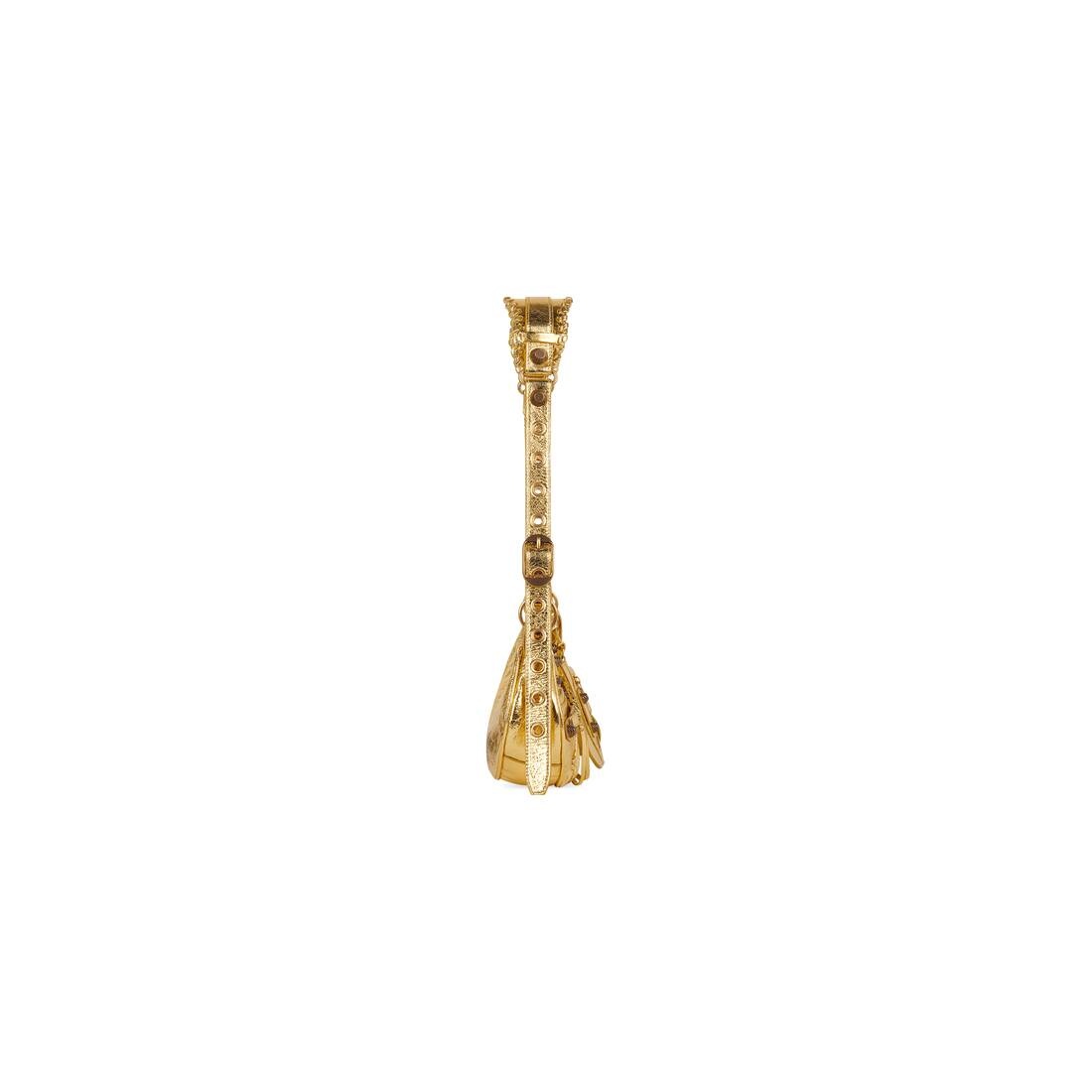 Women's Le Cagole Xs Shoulder Bag in Gold - 4