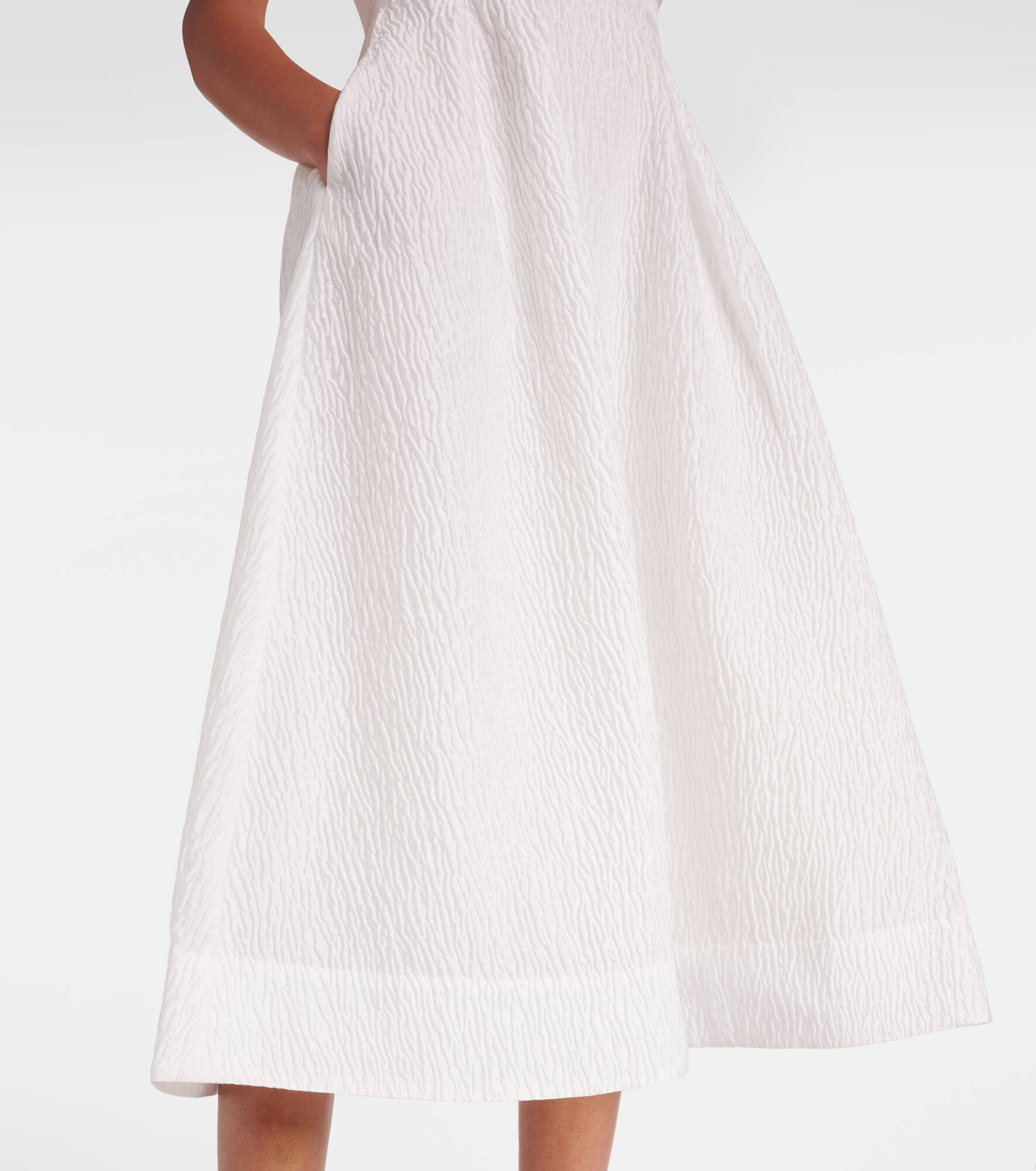 Adalyn off-shoulder brocade midi dress - 6