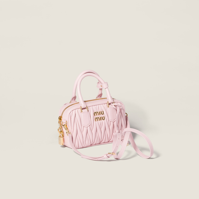 Miu Miu Arcadie Matelassé nappa leather bag outlook