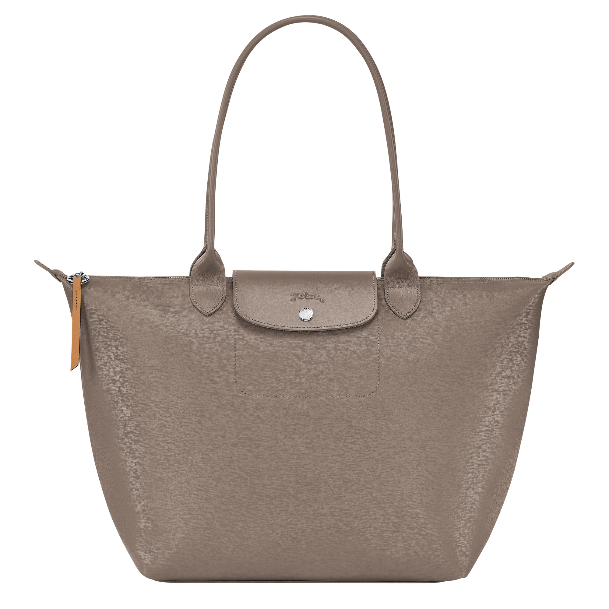 ★人気★ Longchamp Le Pliage City Handle Pouch Beige Taupe Longchamp Le Pliage City L Tote bag Taupe - Canvas | REVERSIBLE