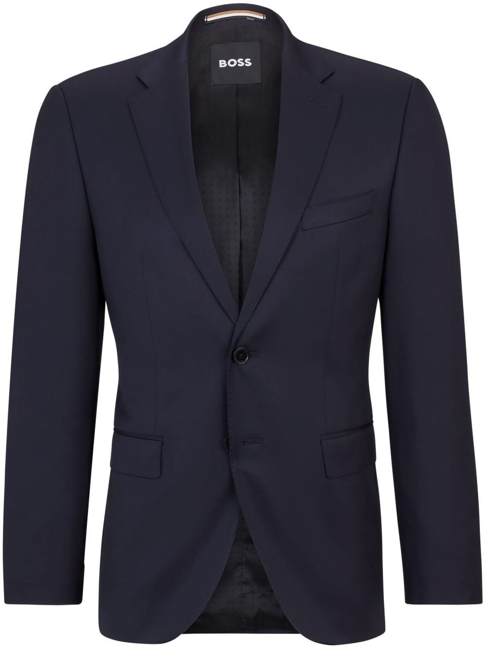 single-breasted fitted blazer - 1