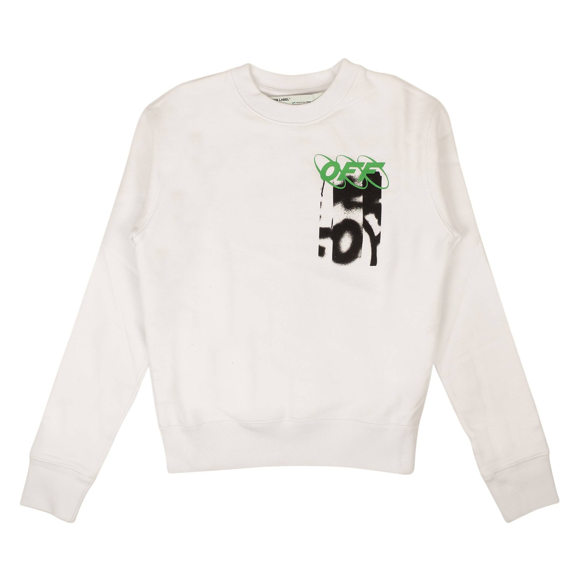 Off-White Graphic Print Sweater 'White' - 1