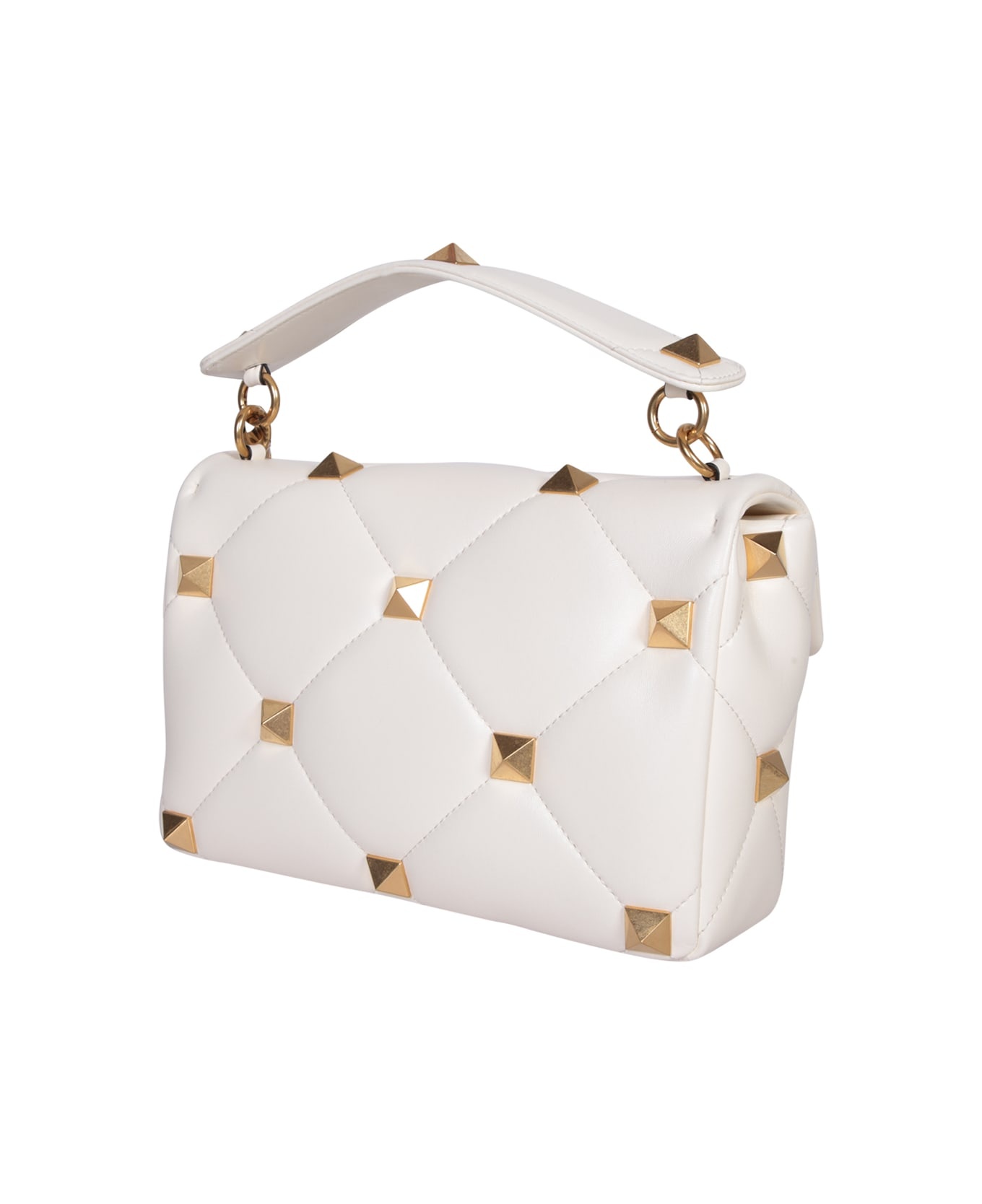 Roman Stud Ivory Bag - 2