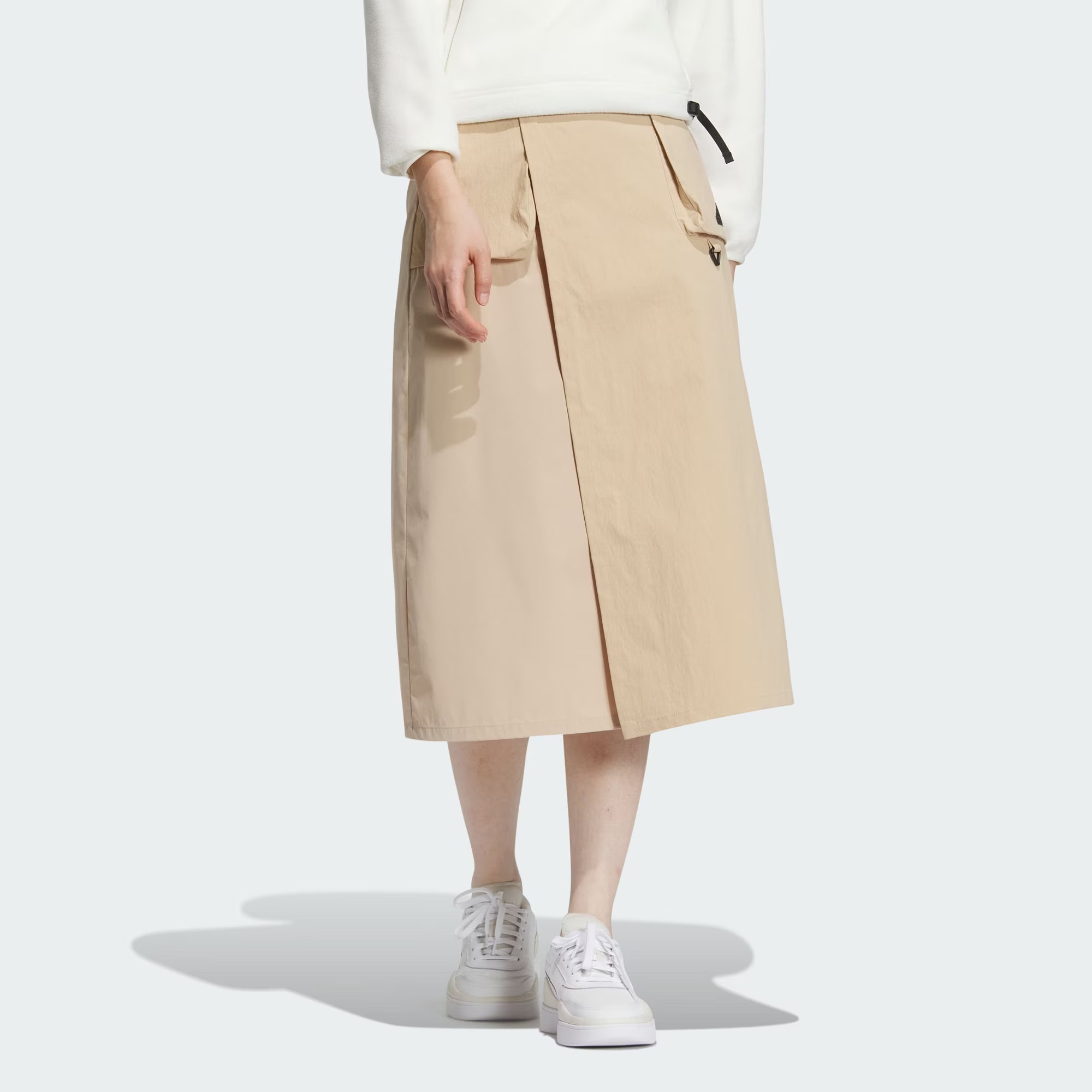 (WMNS) adidas City Escape Cargo Skirt 'Beige' JE8586 - 3