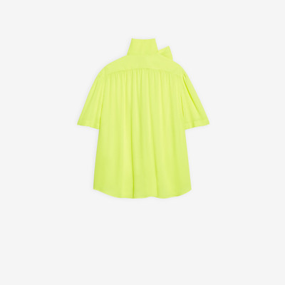 BALENCIAGA Short Sleeve Scarf Blouse outlook